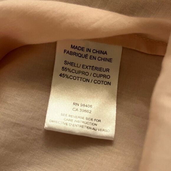 Theory Sleeveless Blush Linen Shirt, M - Picture 4 of 6
